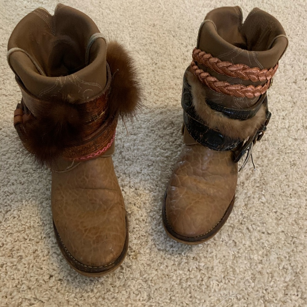 One of a kind belted boot